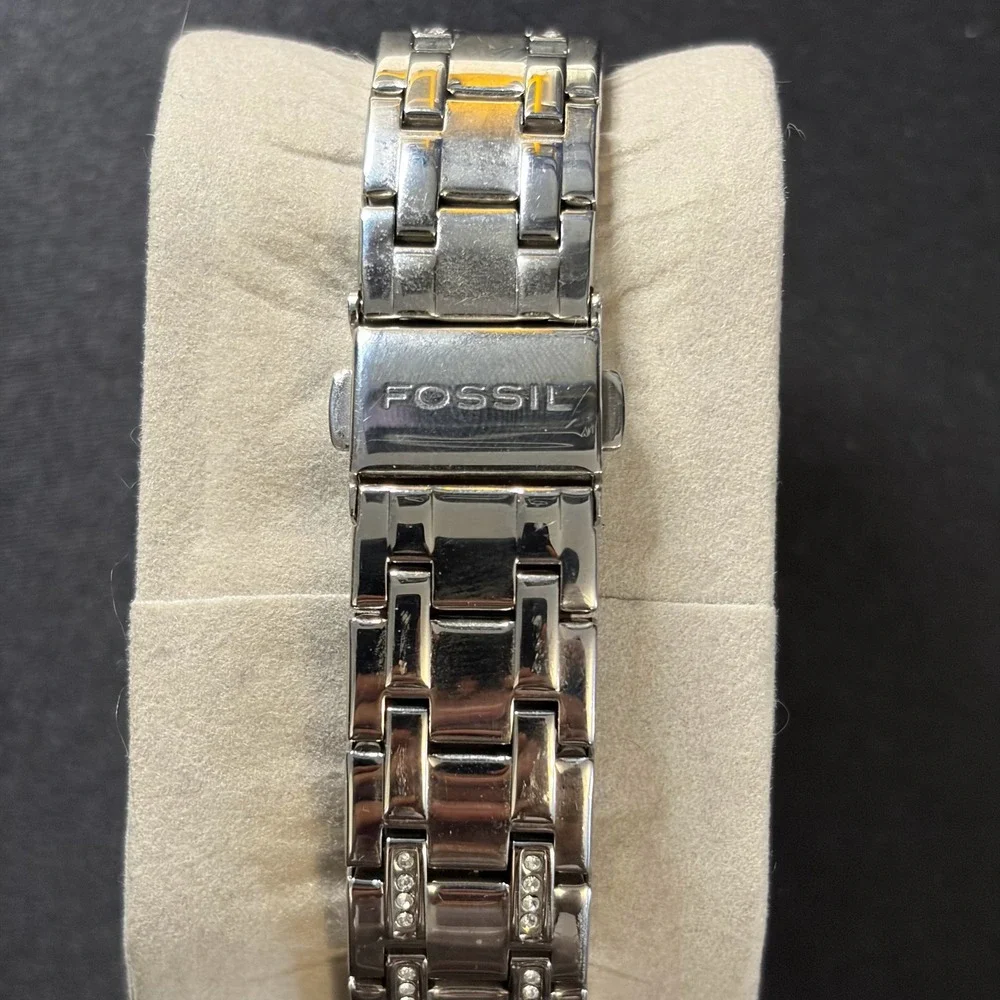 Fossil Watch Women Silver Pink Alabama Crimson Tide NCAA LI-2724
